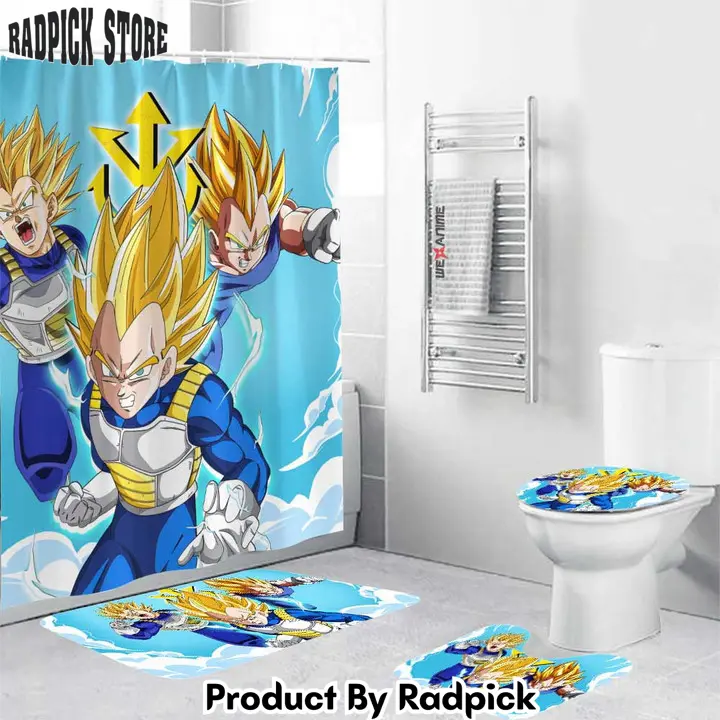 Dragon ball anime vegeta super saiyan combo bathroom set   rp0200164